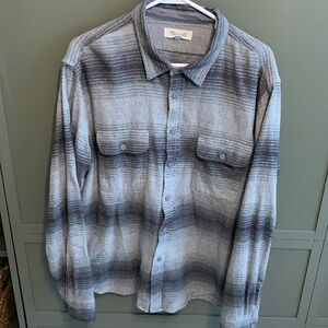 Men's Madewell Striped Flannel Button Down XL